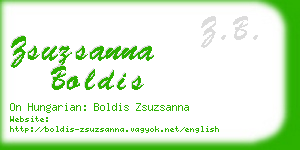 zsuzsanna boldis business card